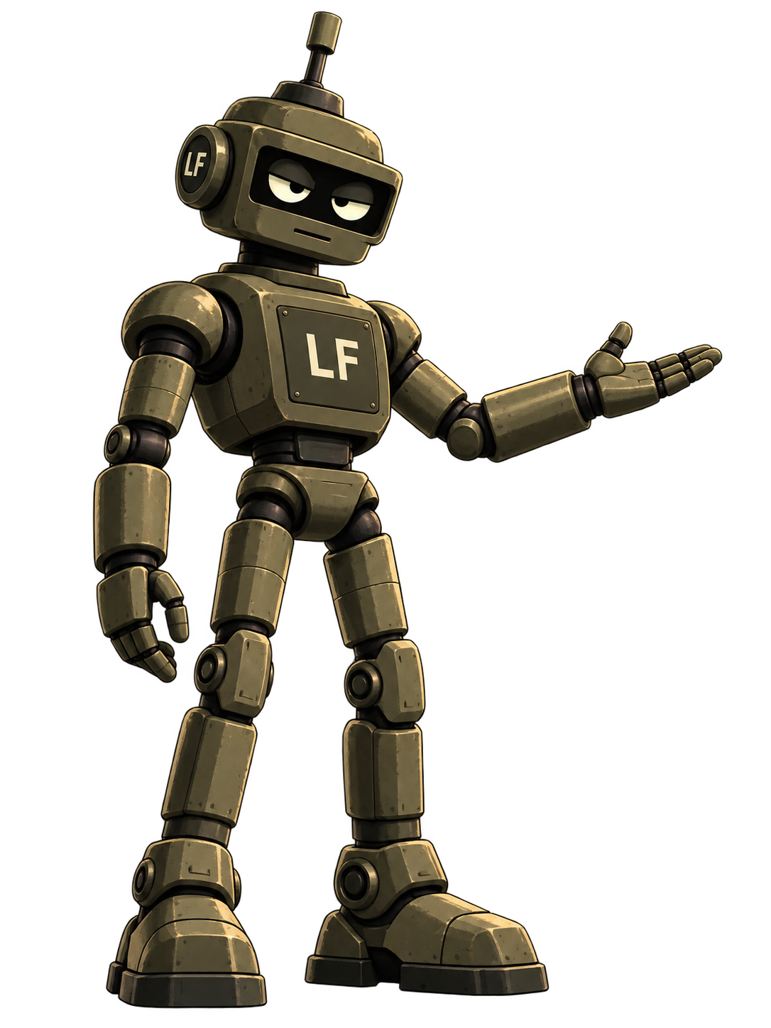 LeadFlow ON robot pointing toward contact options