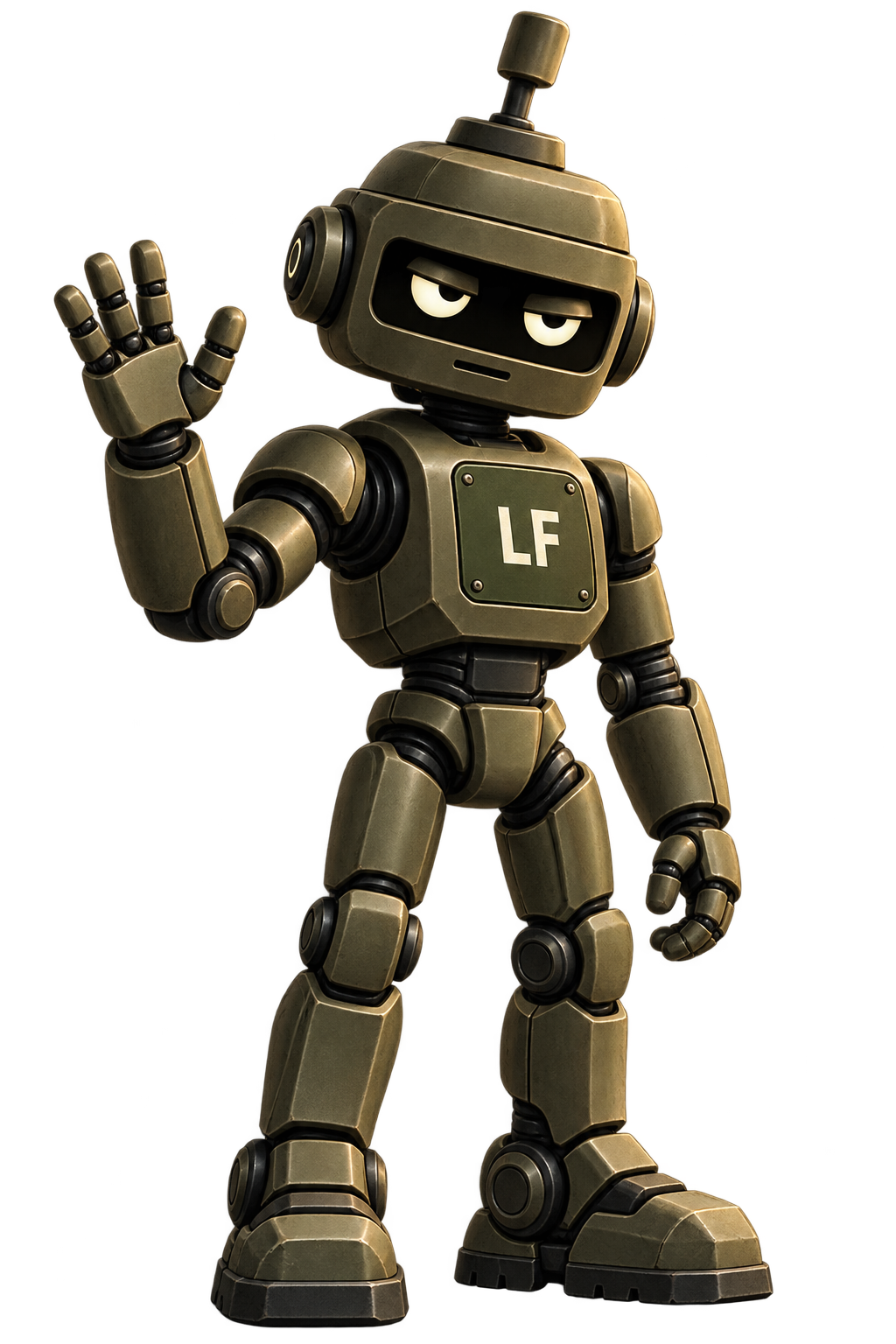 LeadFlow ON robot waving